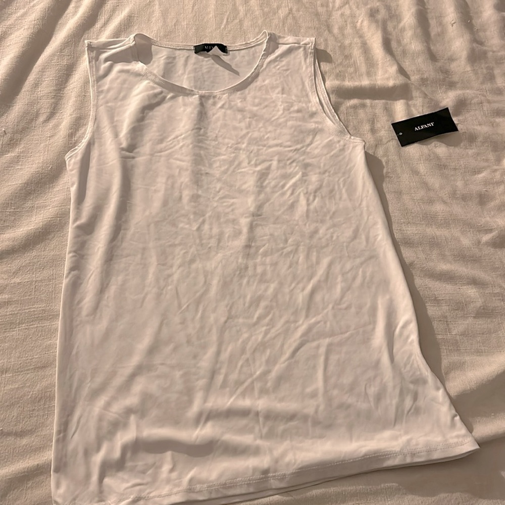 Alfani White Tank Top